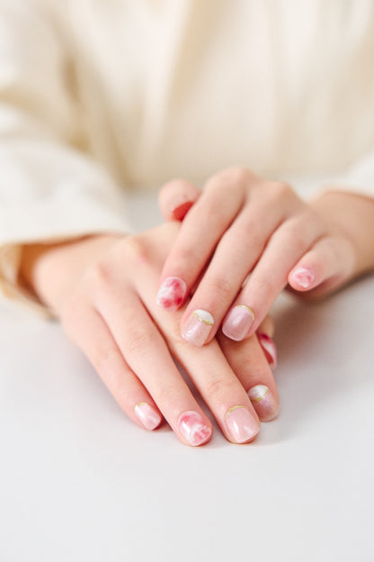 Soft Sakura – Premium Handmade Press-On Nails (No UV Light Required)