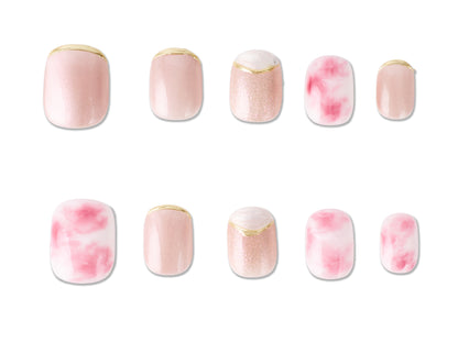 Soft Sakura – Premium Handmade Press-On Nails (No UV Light Required)