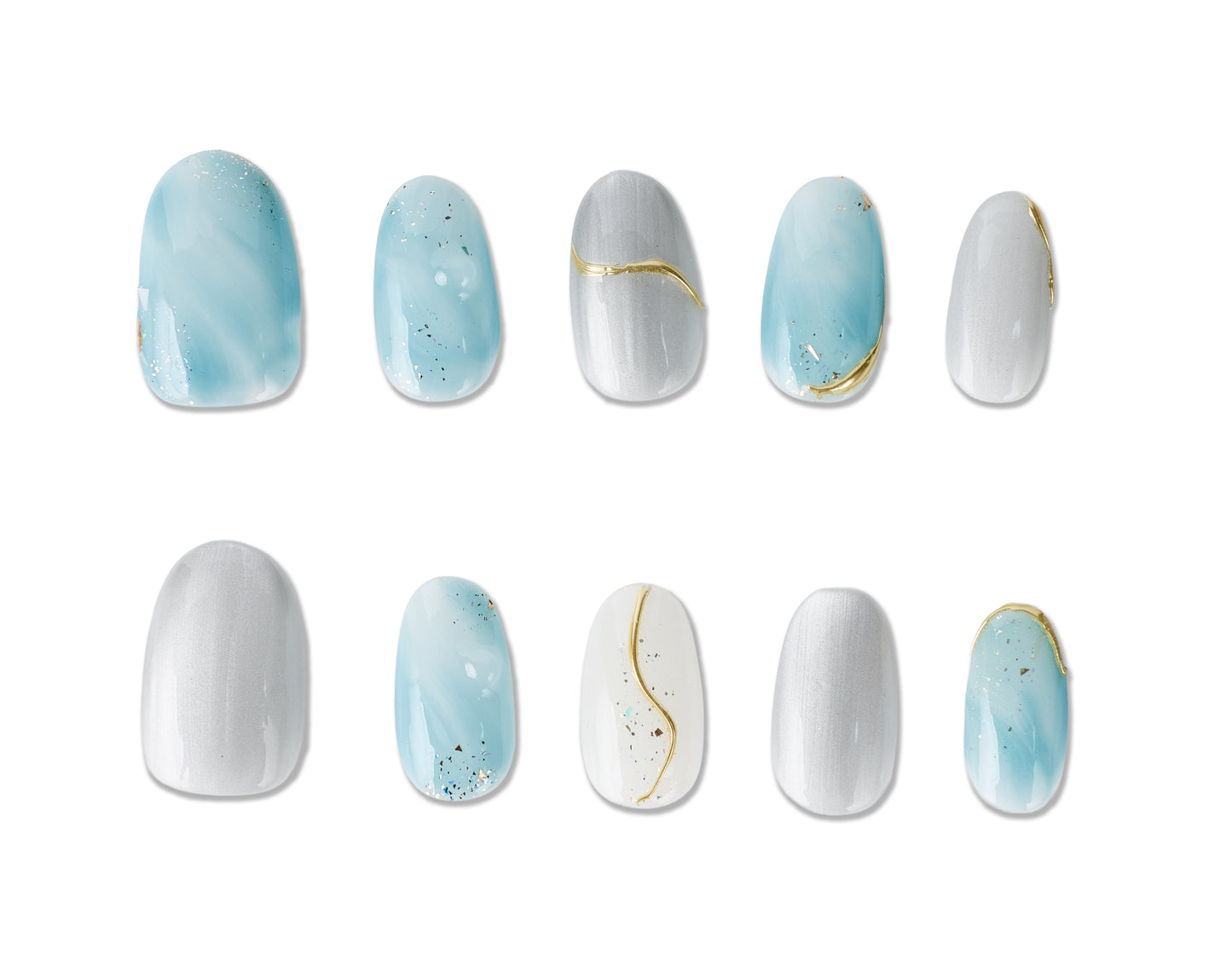 Maui by the Sea — Premium Luxury Press-On Nails (No UV Light Required)
