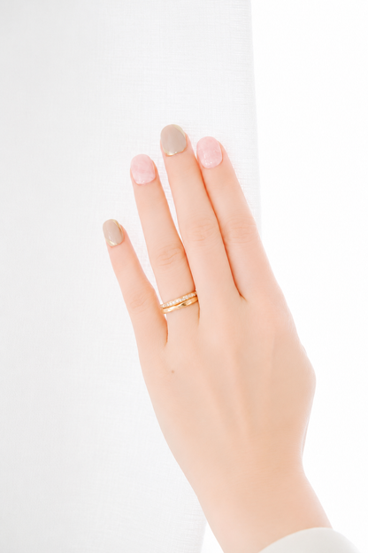 Camélia Bloom – Premium Handmade Press-On Nails (No UV Light Required)
