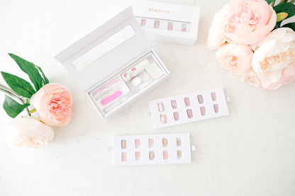 Camélia Bloom – Premium Handmade Press-On Nails (No UV Light Required)